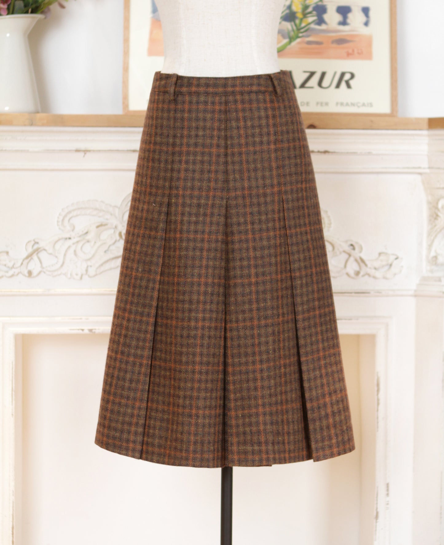 Brownie Pleated Skirt